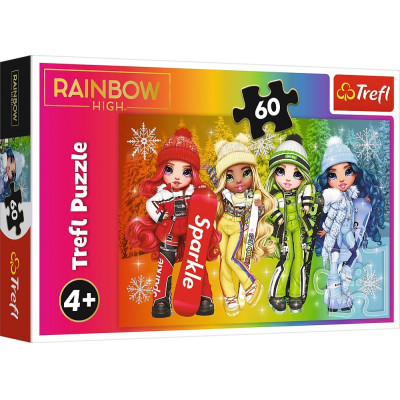 Puzzle Rainbow high bábiky - 60 dielikov